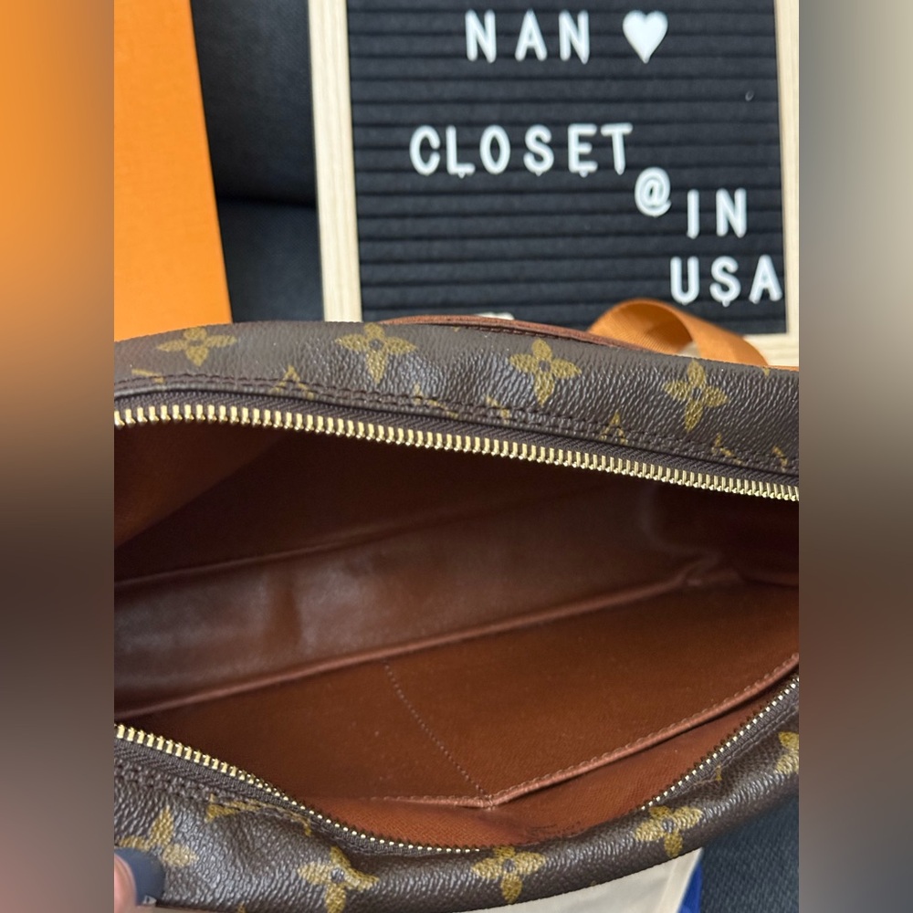 Louis Vuitton Monogram Crossbody Bag in Brown and Tan - Picture 11 of 16